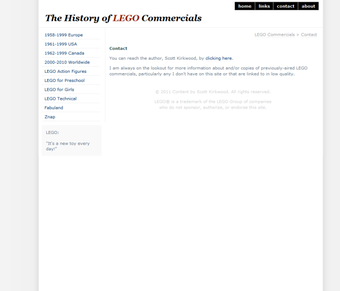 LEGO Commercials 