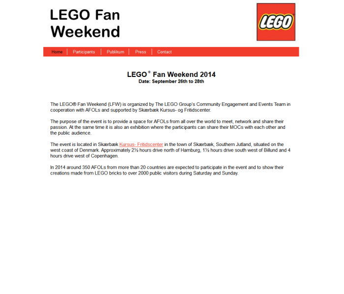 LEGO Fan Weekend 